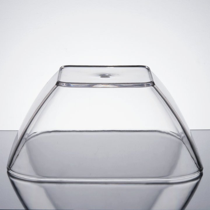 Large Square Clear Cubic Acrylic Bowls