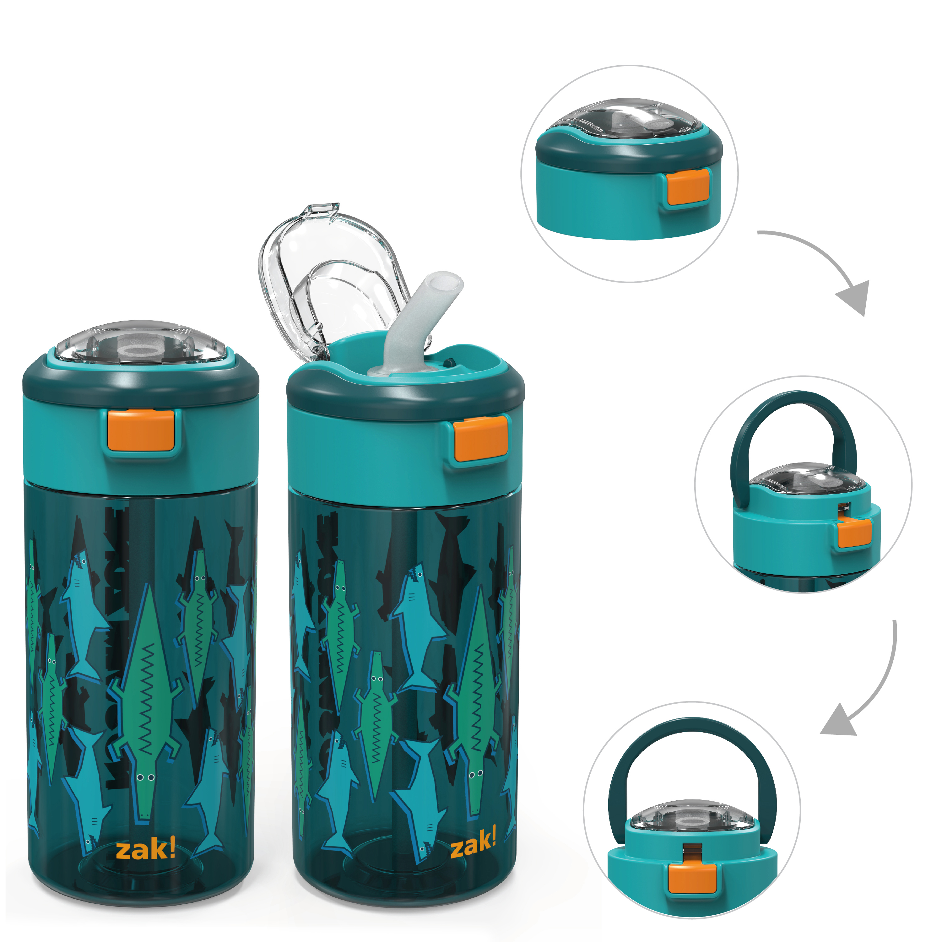 Genesis 18 ounce Water Bottles, Underwater, 2-piece set slideshow image 1 Genesis 18 ounce Water Bottles, Underwater, 2-piece set slideshow image 1