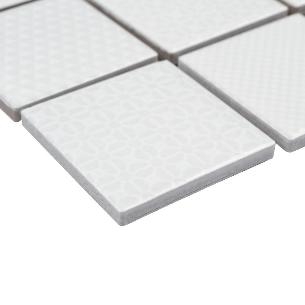 Sample – Celadon White Porcelain Mosaic Tile