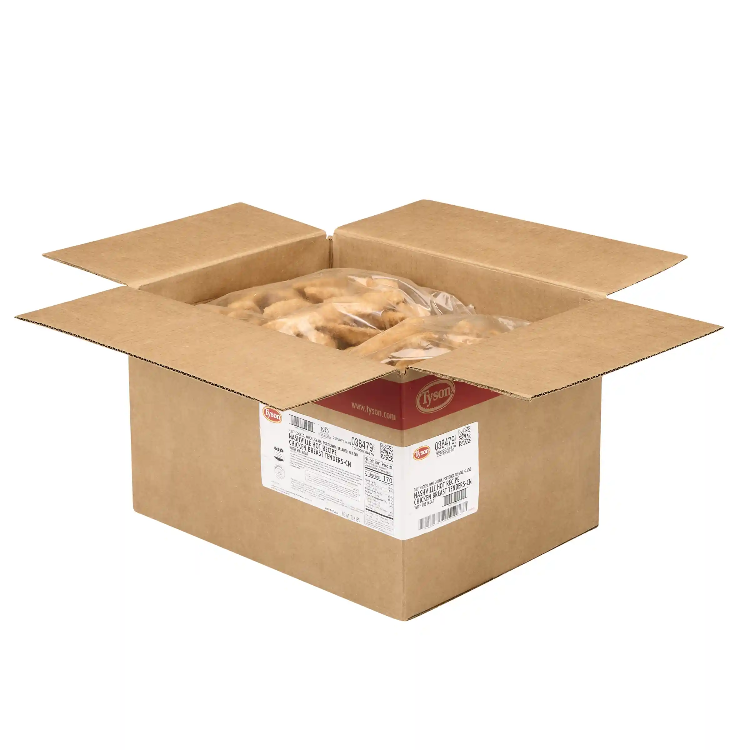 Tyson® Fully Cooked Whole Grain Breaded, Glazed Nashville Hot MWWM Chicken Tenders, 1.55 oz._image_4