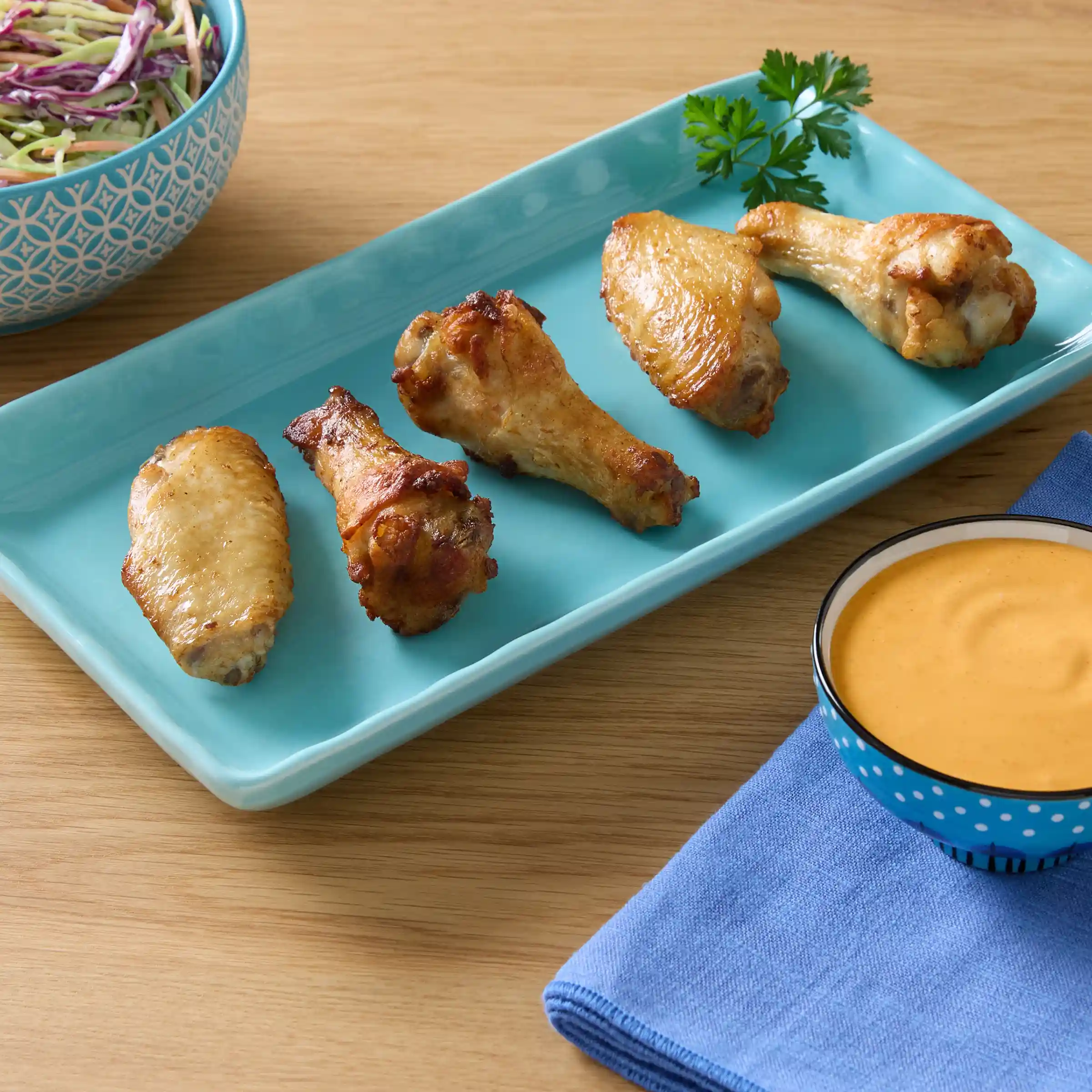 Tyson® Fully Cooked Oven Roasted Bone-In Chicken Wing Sections, Jumbo_image_2