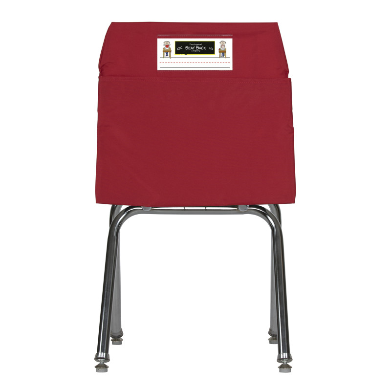 Standard+Chair+Pocket+Classroom+Storage+Organizer+-+14+inch%2C+Red