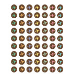 Teacher Created Resources&reg; Travel the Map Airplanes Mini Stickers, 378 Per Pack, 12 Packs TCR8563-12