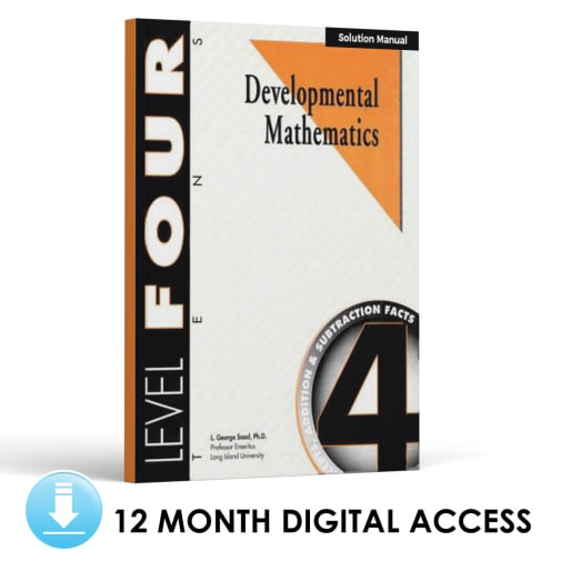 Developmental Math: Level 4 Solution Manual | Tens: Concepts Addition and Subtraction Facts (12 Month Access)