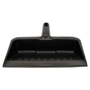 Rubbermaid Commercial, Heavy-Duty, Charcoal, 12", Dust Pan