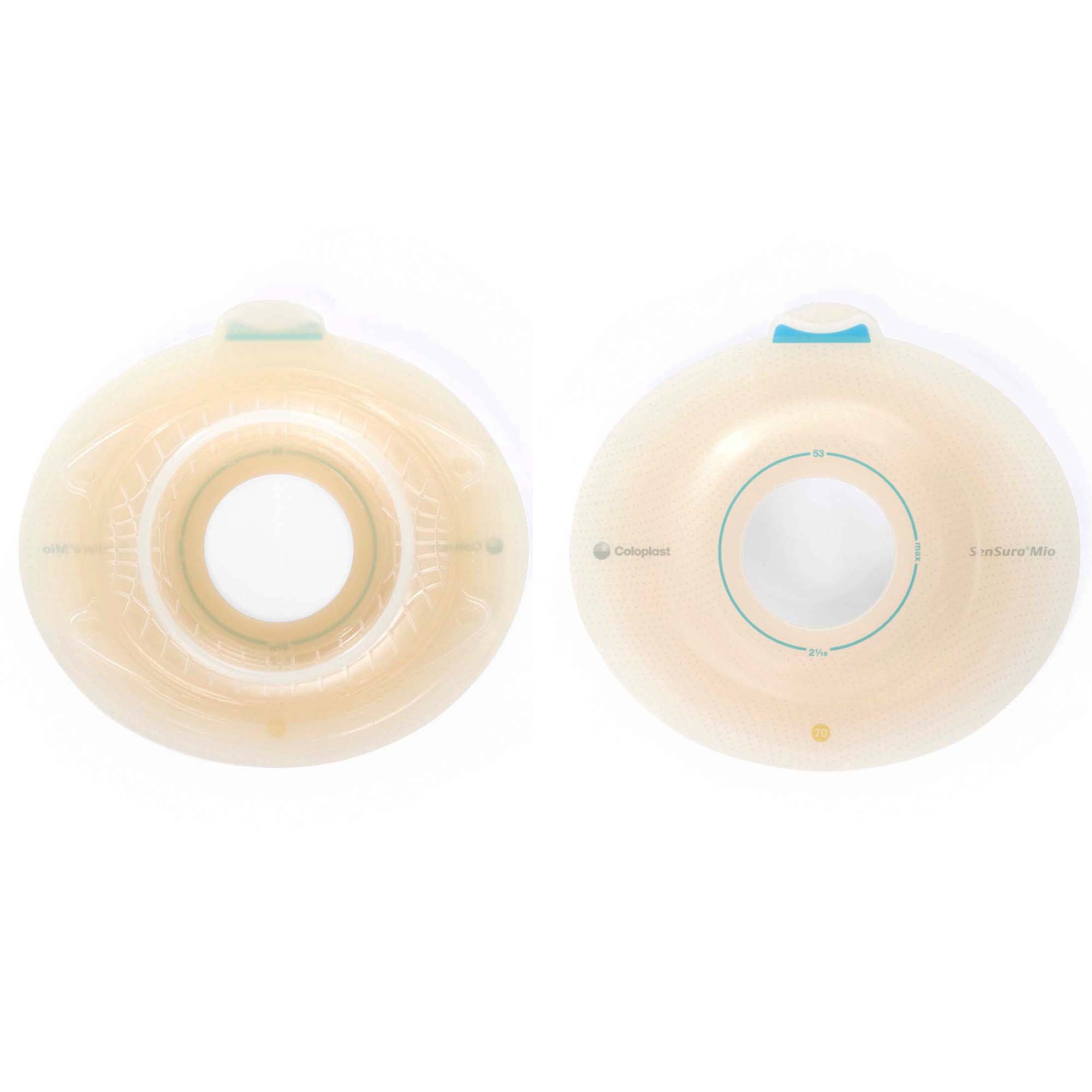 SenSura® Mio Click Convex Deep Ostomy Barrier, 41 mm Stoma Opening, Yellow Match