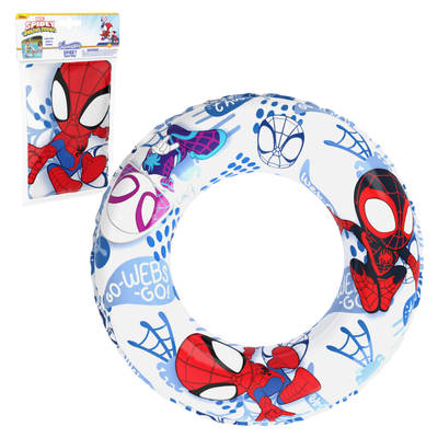 SwimWays Spidey & His Amazing Friends Swim Ring, Tube Float for Kids, Personal Flotation Device for Swimming Pools, Swimming Aid, Marvel Outdoor Toy for Ages 3 and Up