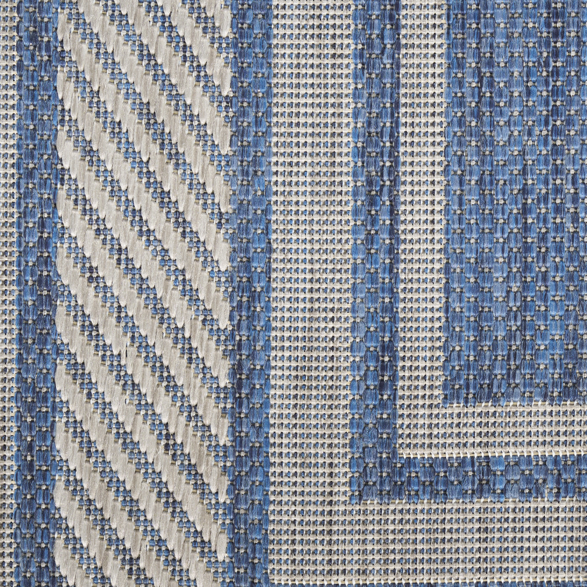 Nourison Horizon Indoor/Outdoor 9' x 12' Denim Modern Rug