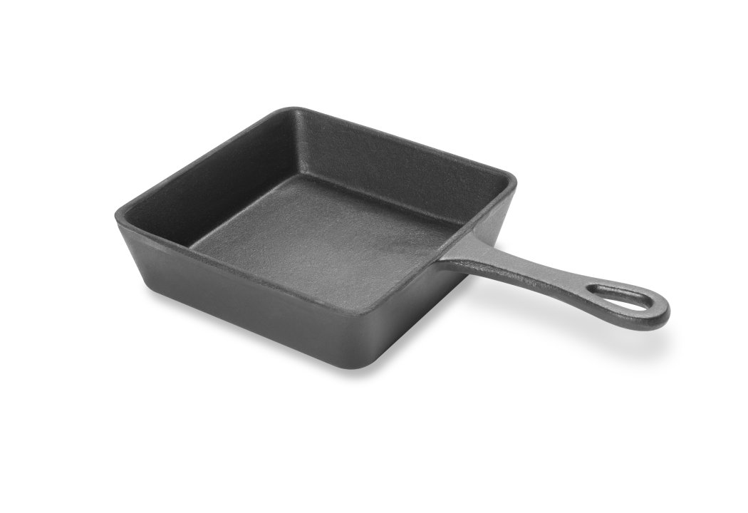 5 ¼-inch square mini cast-iron frying pan