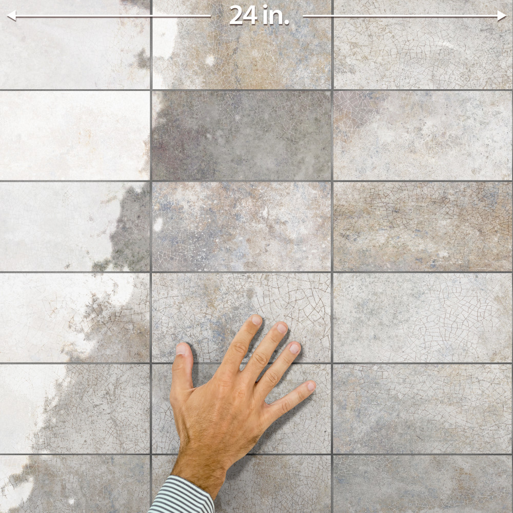 Myst Sandstorm 4 in. x 8 in. Ceramic Wall Tile