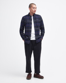 Lutsleigh Tailroed Long-Sleeved Shirt Navy Marl
