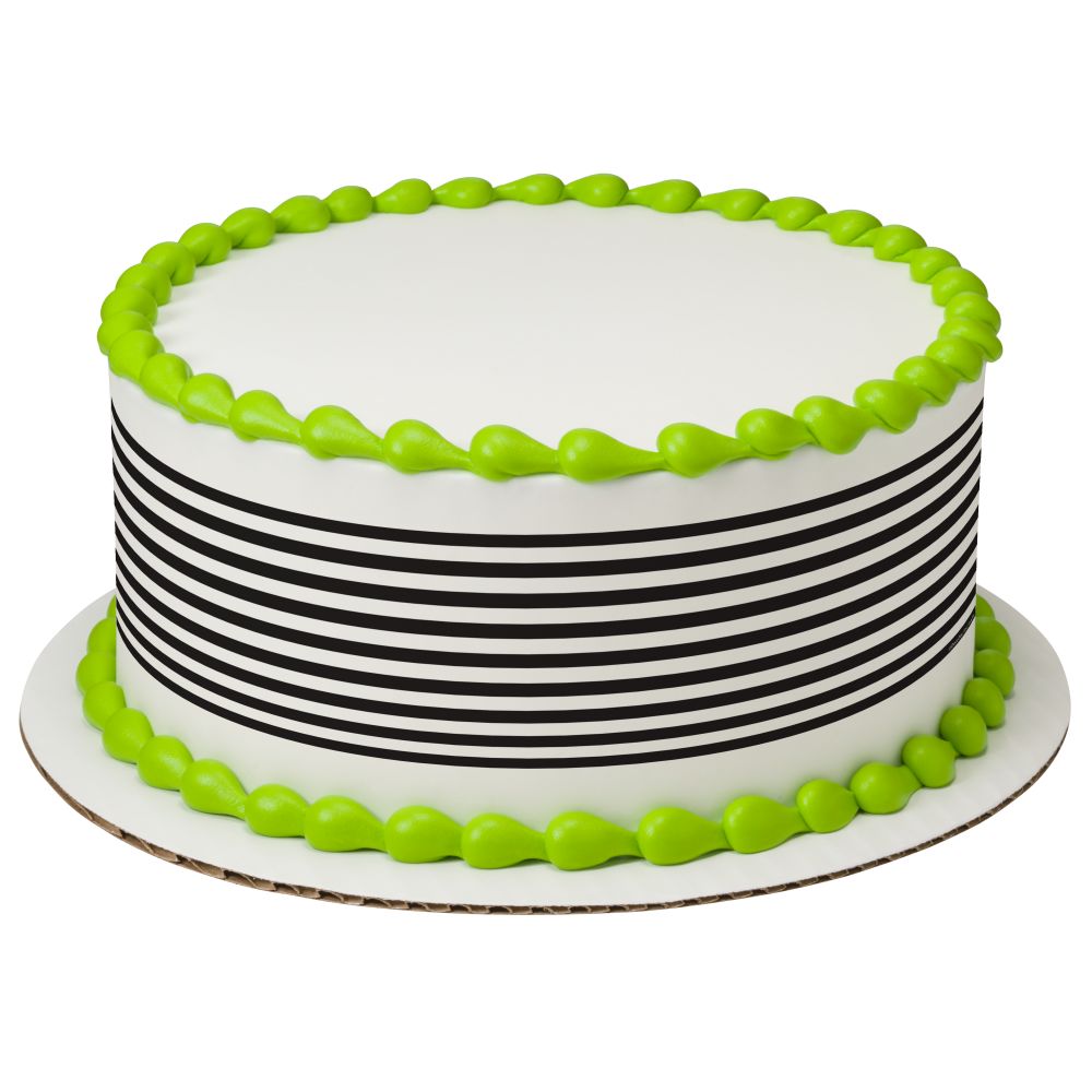 Image Cake Black Stripes