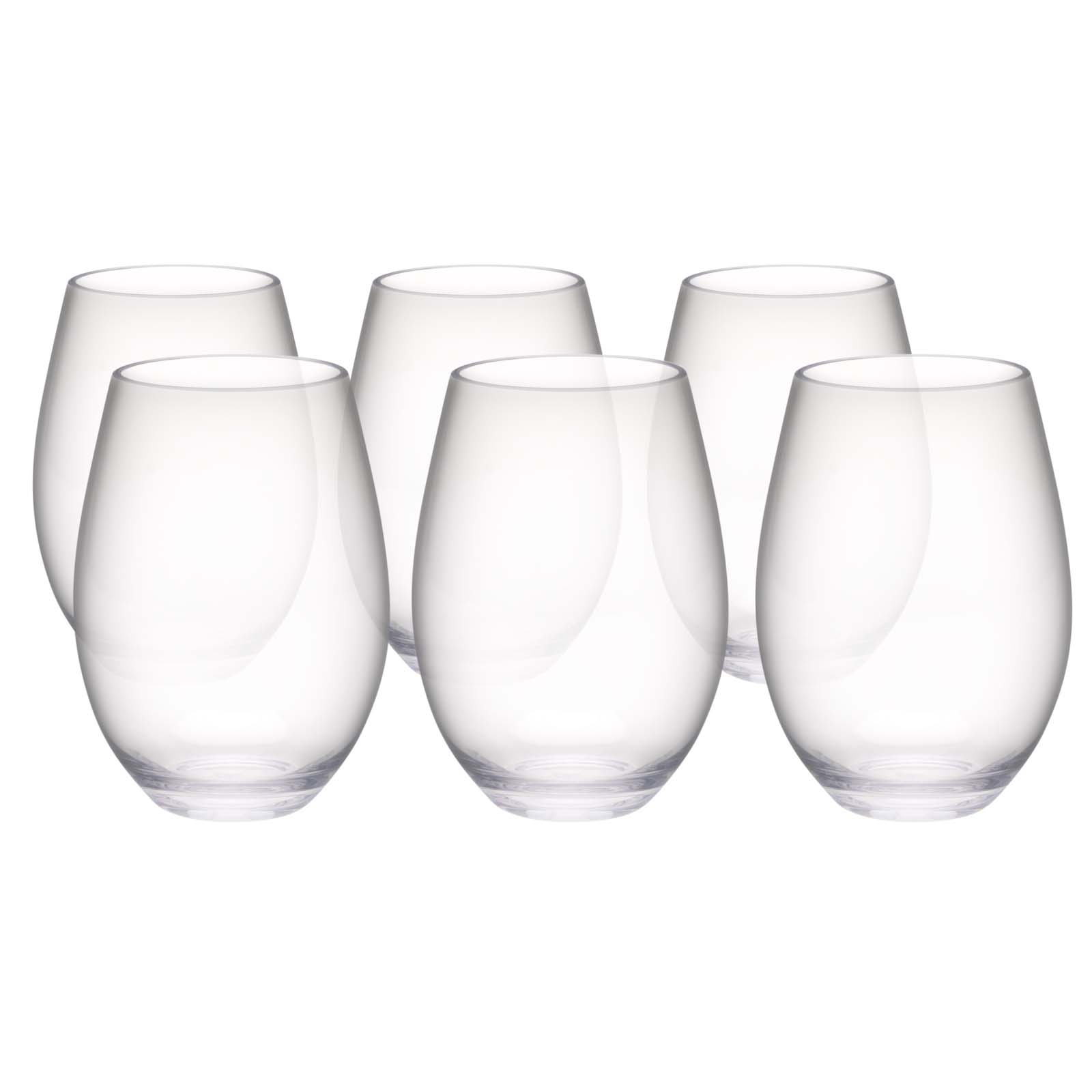 Trinity 20 ounce Plastic Wine Glasses, Clear, 2-piece set slideshow image 1 Trinity 20 ounce Plastic Wine Glasses, Clear, 2-piece set slideshow image 1