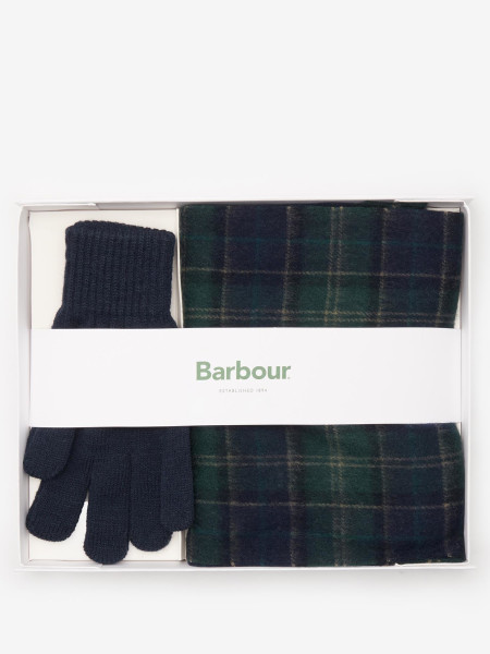 Set regalo sciarpa e guanti Tartan
