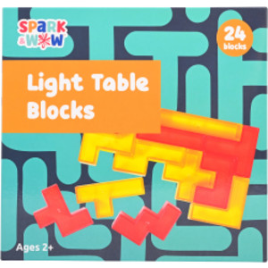 Translucent Light Table Blocks, 24 Pieces