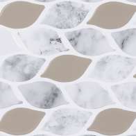 Swatch for EasyLiner® Peel & Stick Décor Sheets - Taupe & Marble Leaf, 4 pk, 10 in. x 10 in.