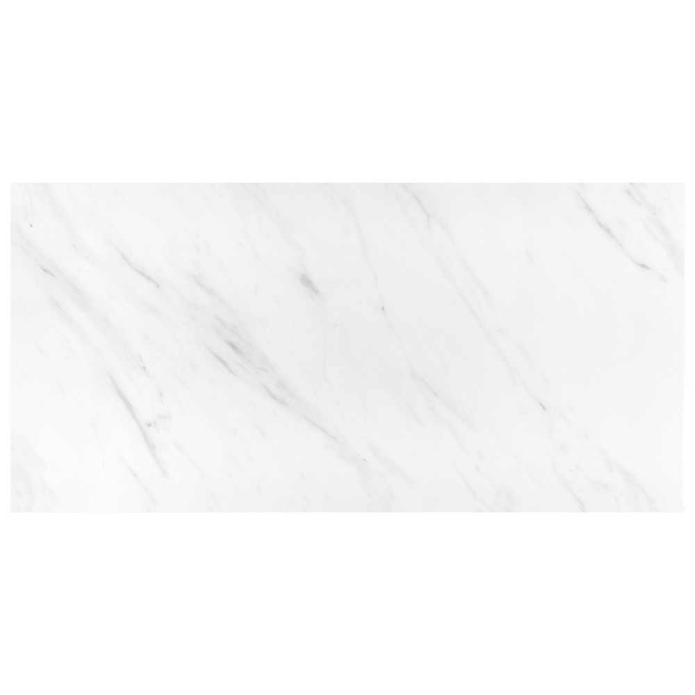 Eterno Carrara 12-7/8 in. x 25-5/8 in. Porcelain Floor and Wall Tile