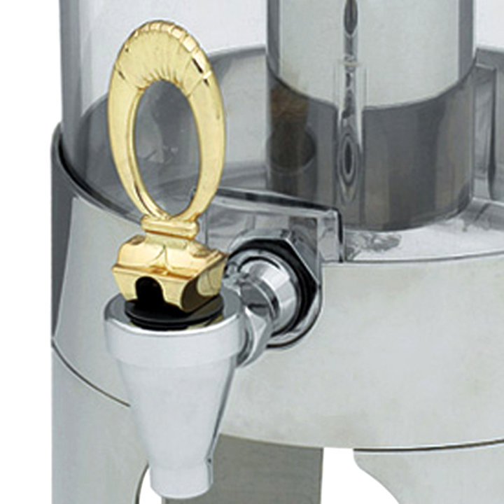2-gallon New York, New York® cold-beverage dispenser with brass trim
