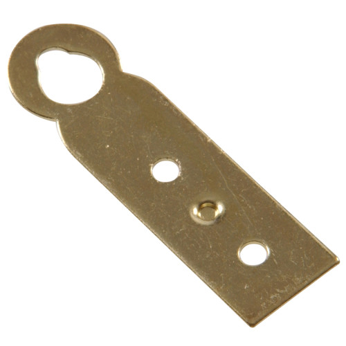 Hardware Essentials Brass Plated Hanger Plate 9/16