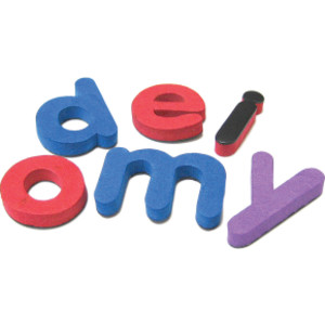 Magnetic Foam: Small Lowercase Letters, 55 Pieces