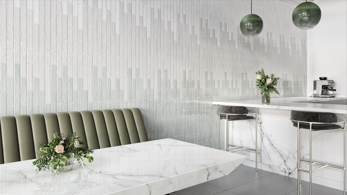 Keramos Light Green, Light Beige and Ivory 2x10