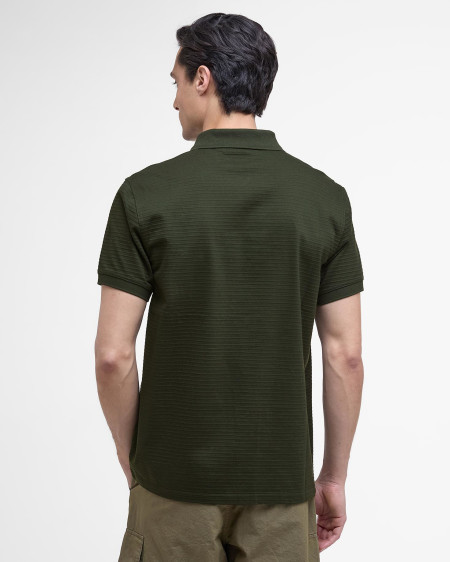 Polo Alfred con motivo a righe in jacquard