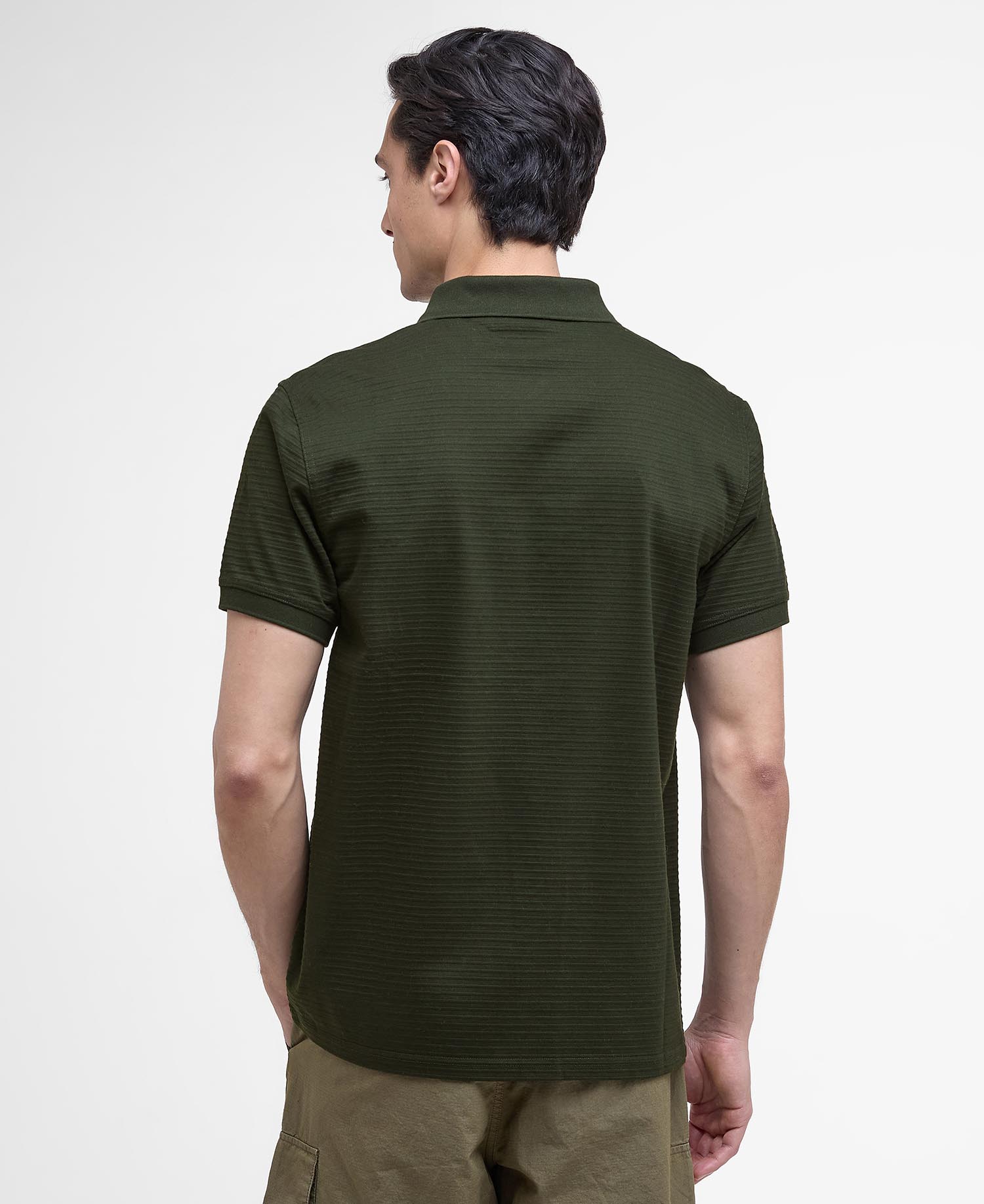Polo Alfred con motivo a righe in jacquard image number 2