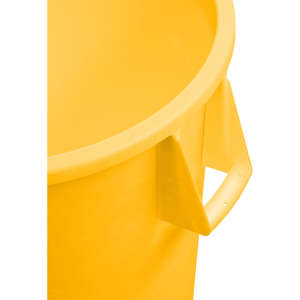 Carlisle, Bronco, 44 gal, Polyethylene, Yellow, Round, Receptacle