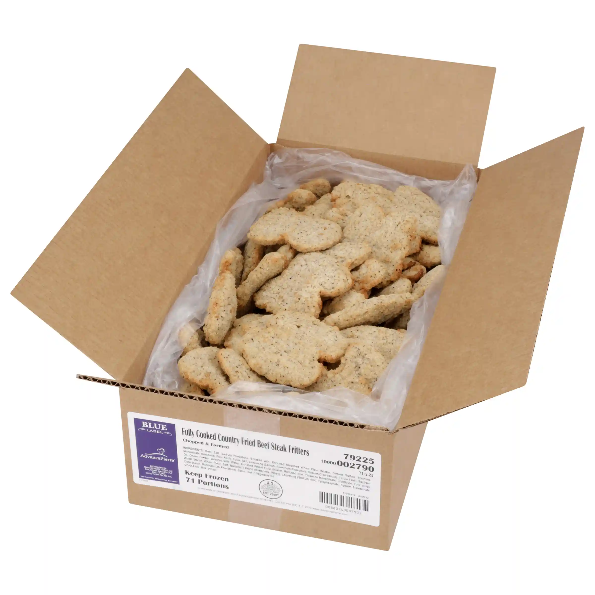 AdvancePierre™ Blue Label Fully Cooked Breaded Country Fried Beef Steak Fritters_image_4