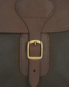 Waxed Leather Briefcase Olive