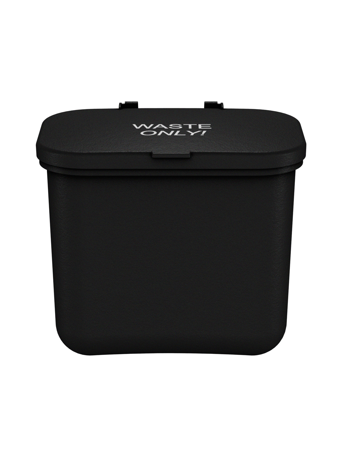 HANGING WASTE BASKET – Single – Kit – Waste – Solid Lift – Black PCR