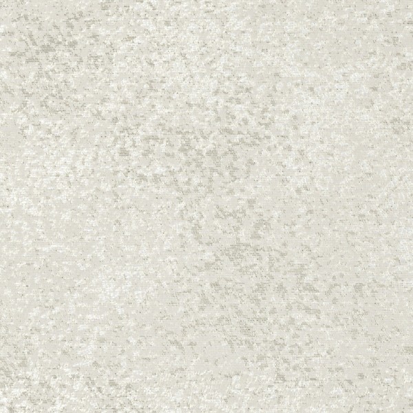 Beige, slightly shimmering textured fabric displays fine, irregular speckling and subtle tonal variations, forming a mottled pattern across a square, evenly lit surface.