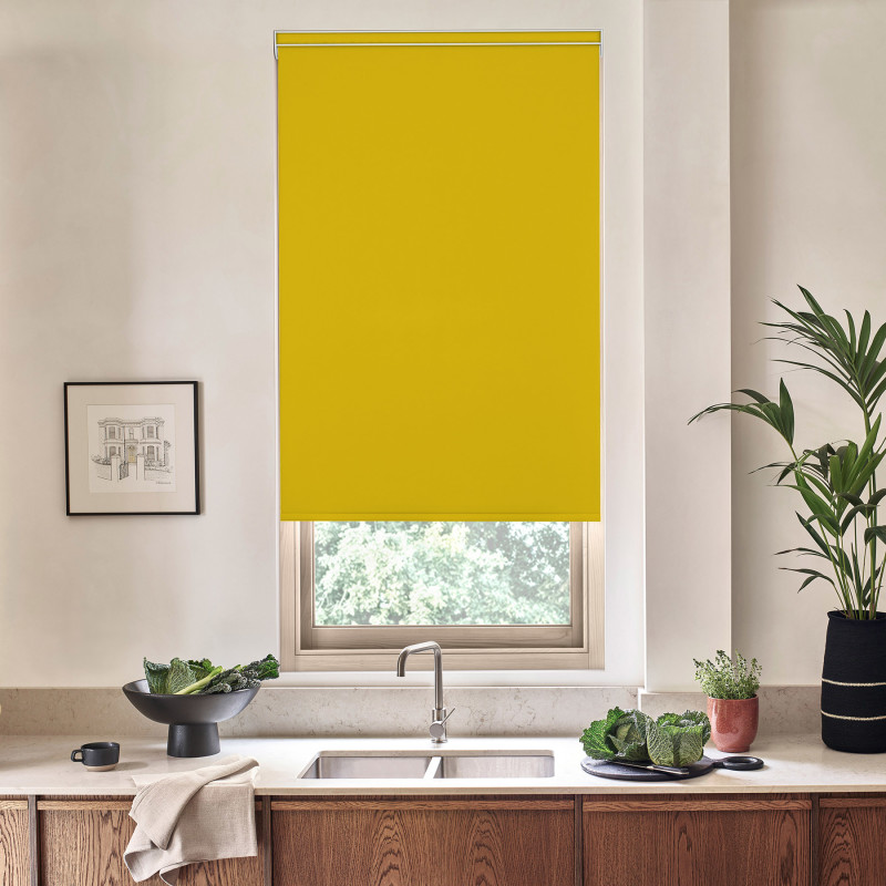 Acacia Blackout Chartreuse Roller Blind