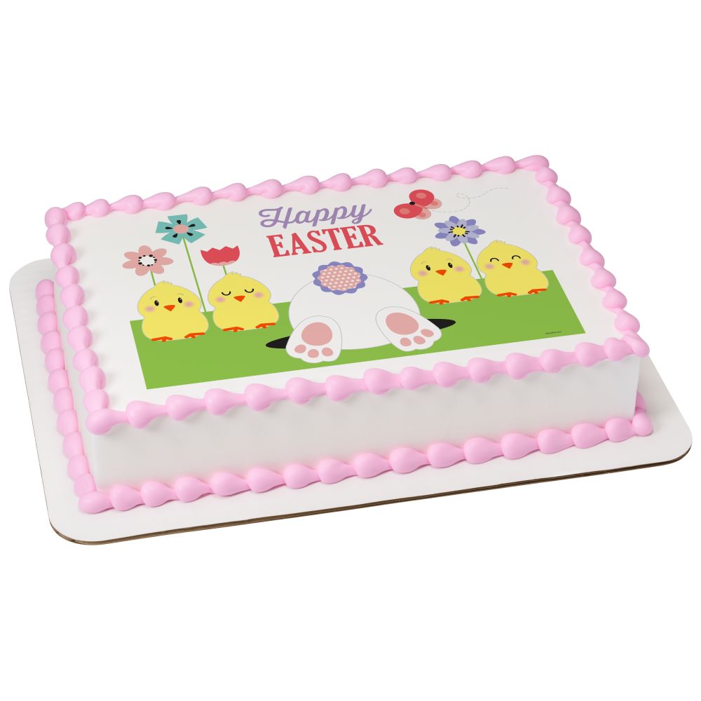 Image Cake Happy Easter Cute Garden