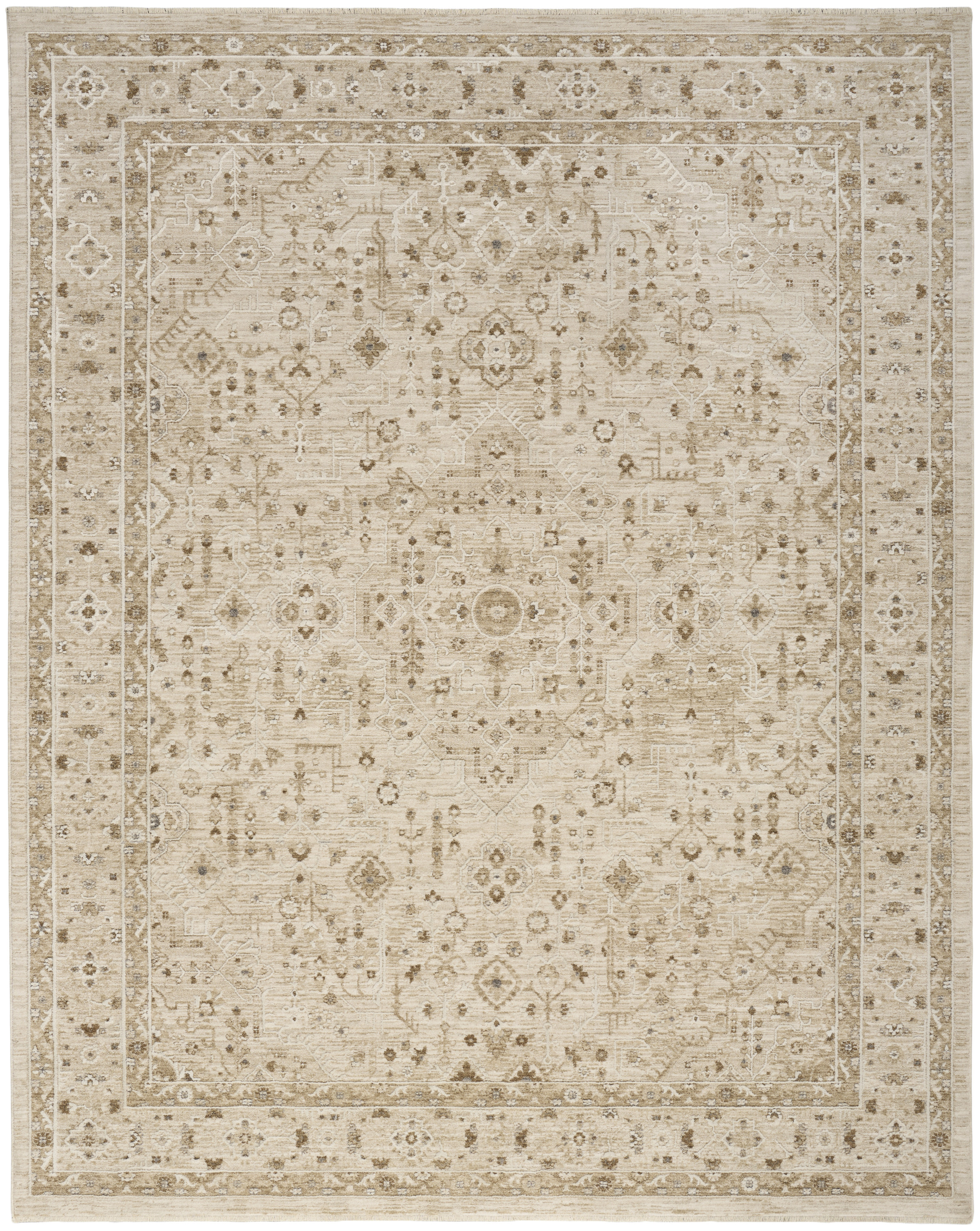 Nourison Retreat 7'10" x 10' Beige Vintage Indoor Rug