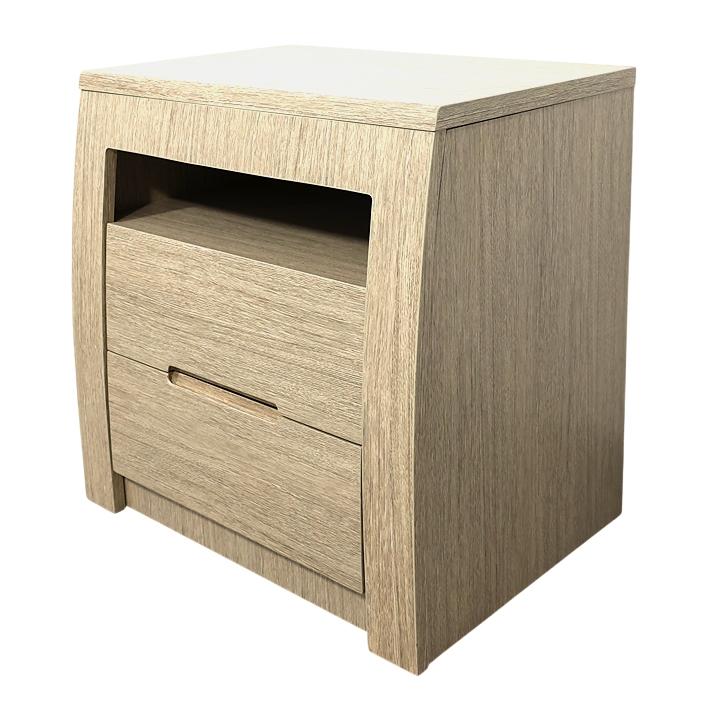 Product image of the  Skyline Bedside Table (2 Drawer), Sand from Forty Winks