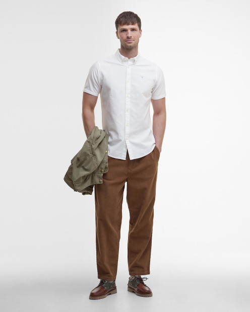 Oxford Tailored Short-Sleeved Shirt Classic White