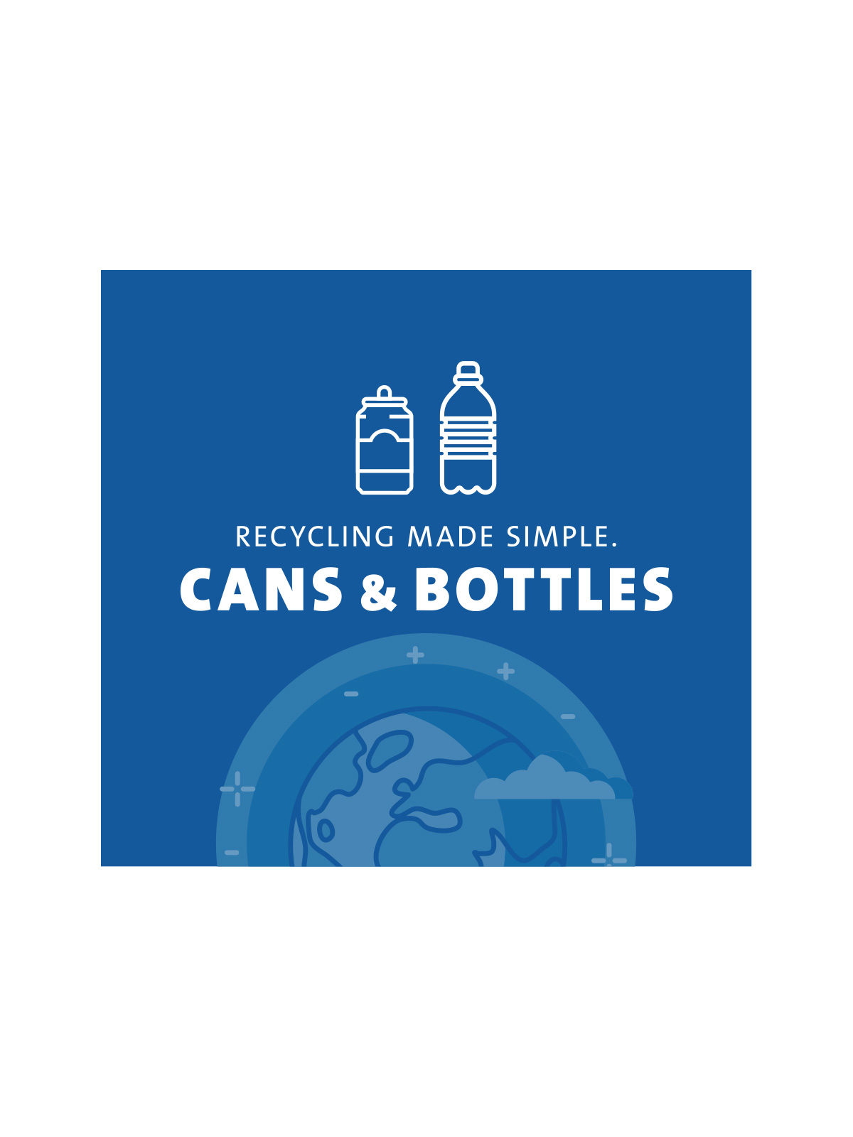 Busch Systems Aristata Series Cans and Bottles sign insert