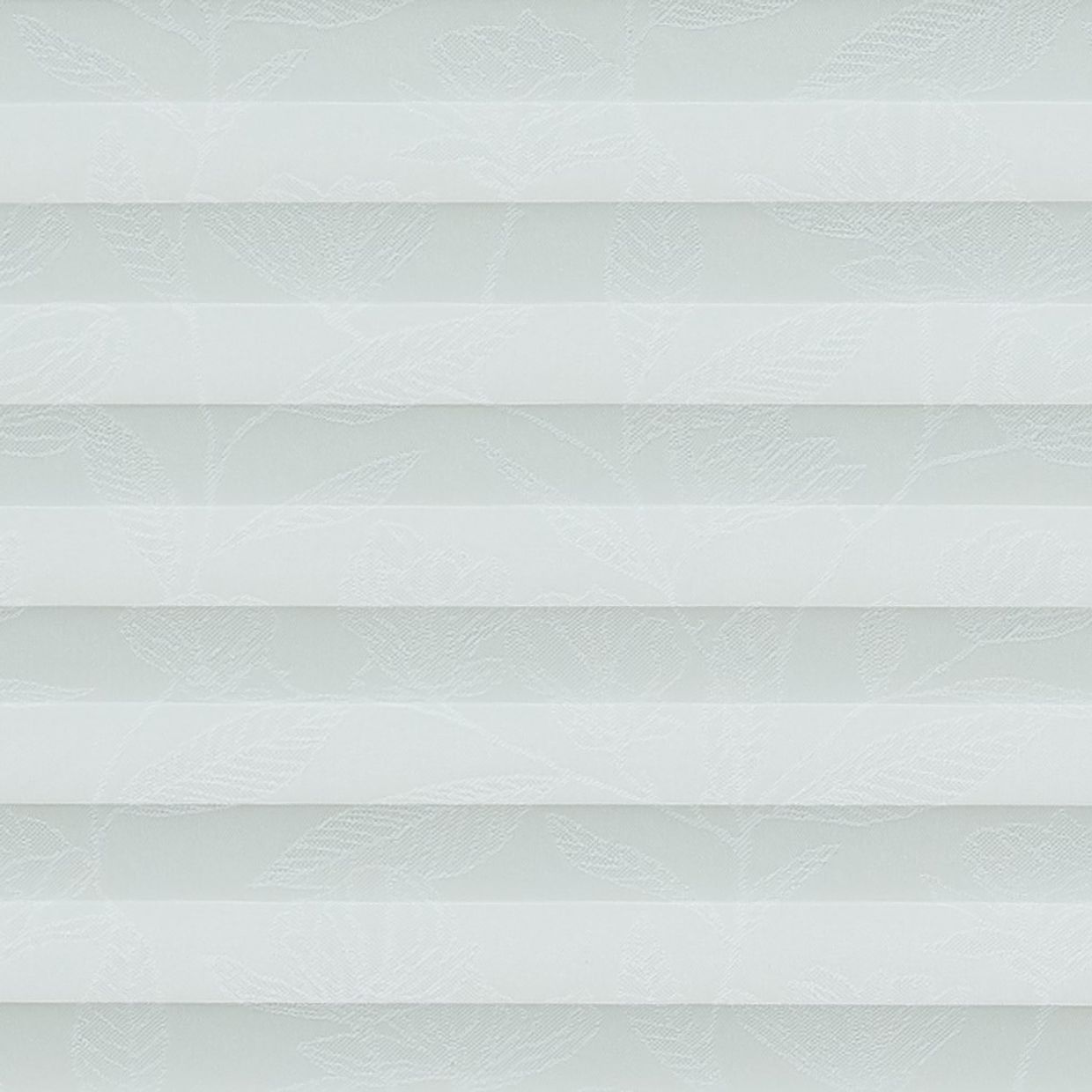Botanic White Pleated Blind