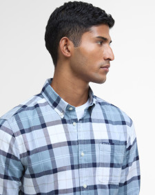 Lewis Tailored Long-Sleeved Shirt Northshore Tartan