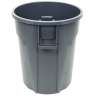Impact, Gator®, 20gal, Resin, Gray, Round, Receptacle