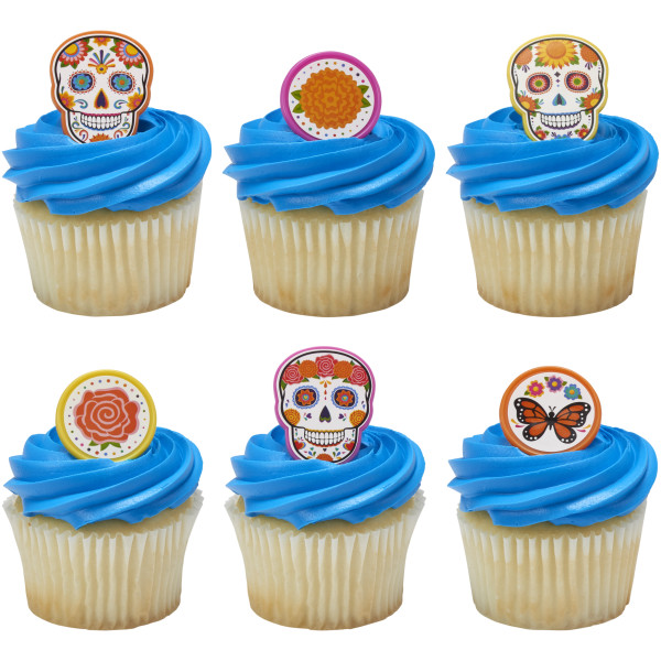 Día de los Muertos Assortment Cupcake Rings