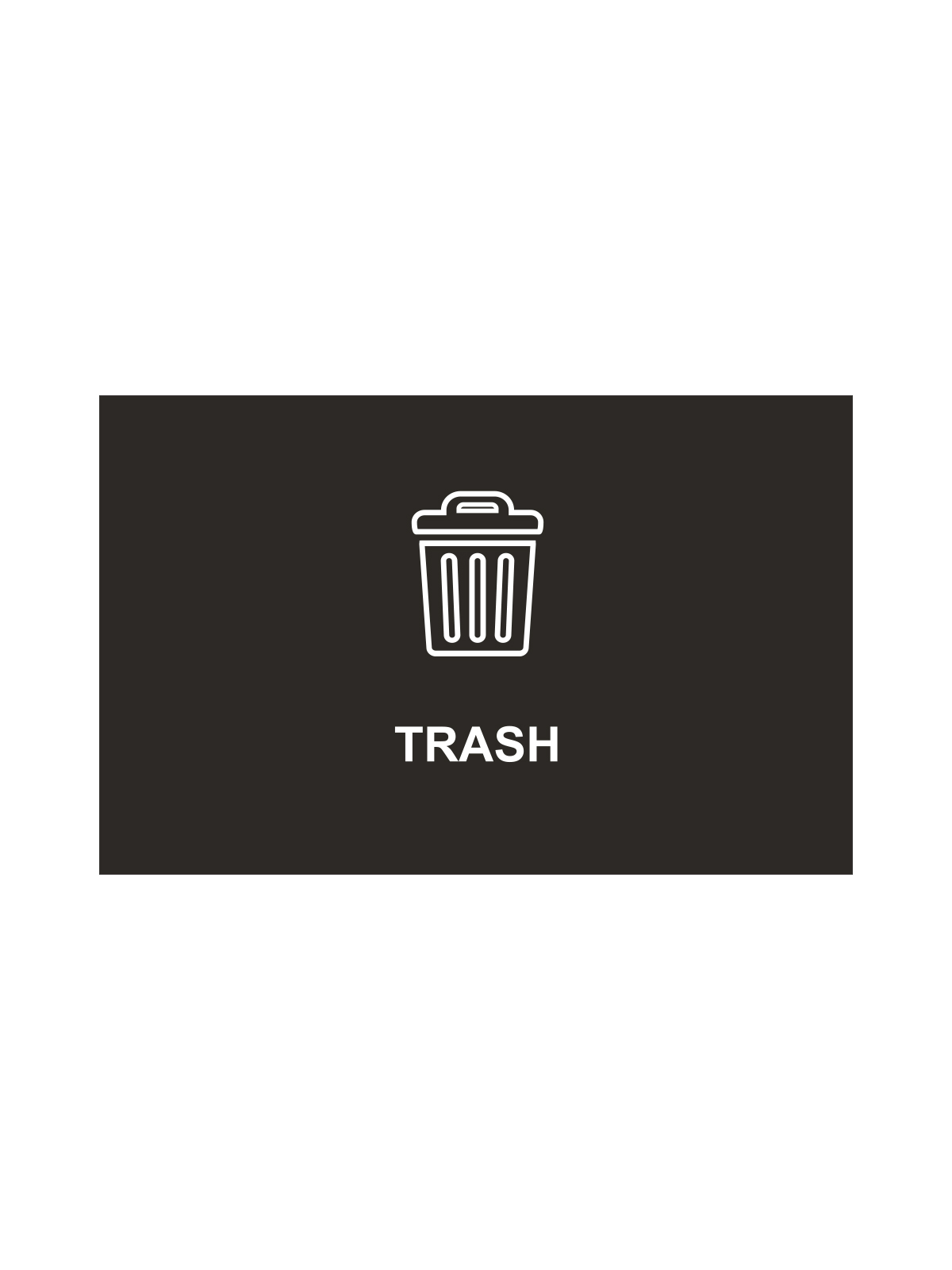 SPECTRUM – Ellipse Single Sign – Trash – Black-White