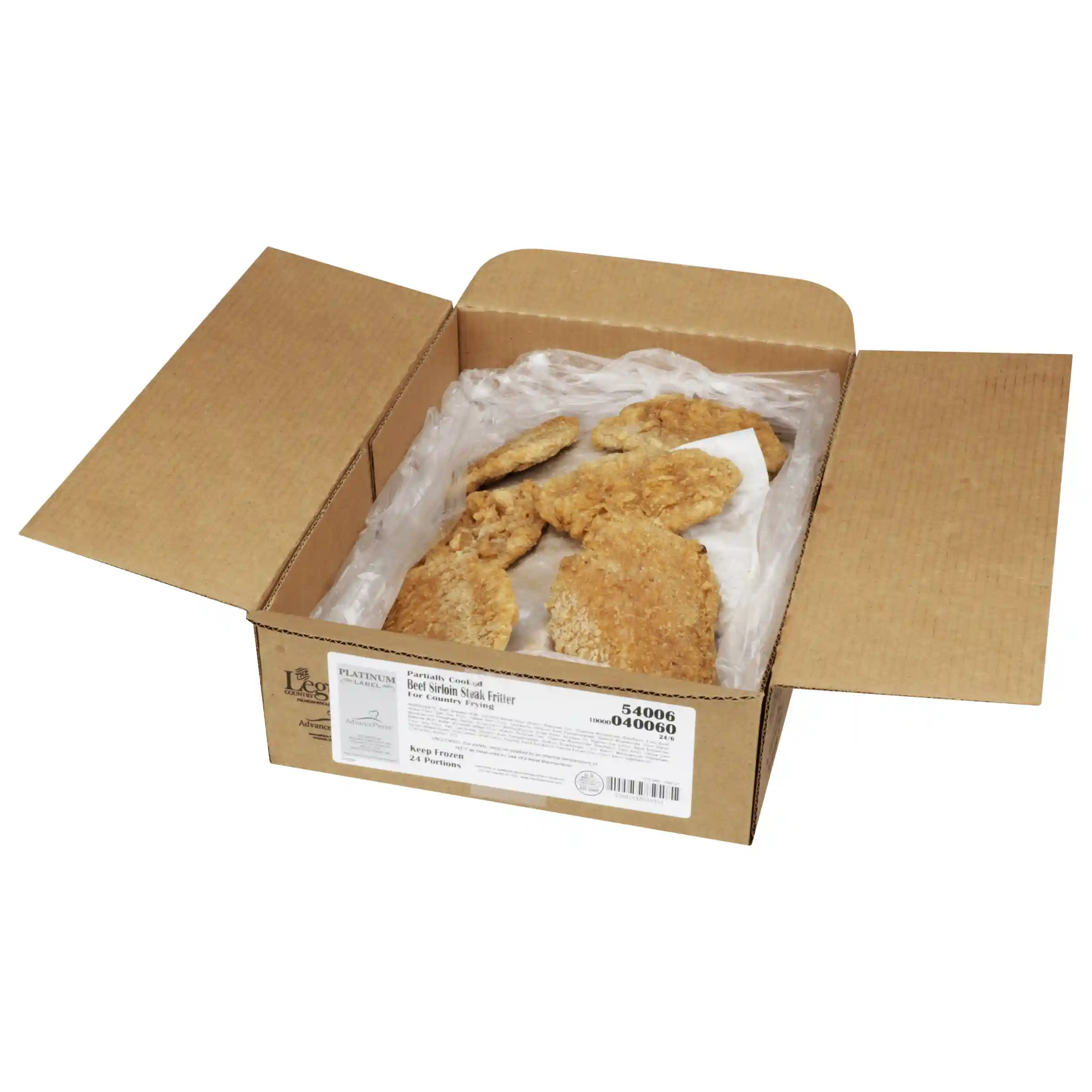 AdvancePierre™ Platinum Label The Legend® Partially Cooked Breaded Country Fried Sirloin Beef Steak Fritters, 6 oz_image_4