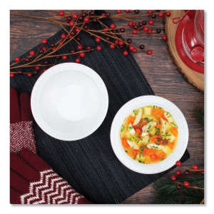 Dart, Concorde Foam Bowl, 10-12 oz, White