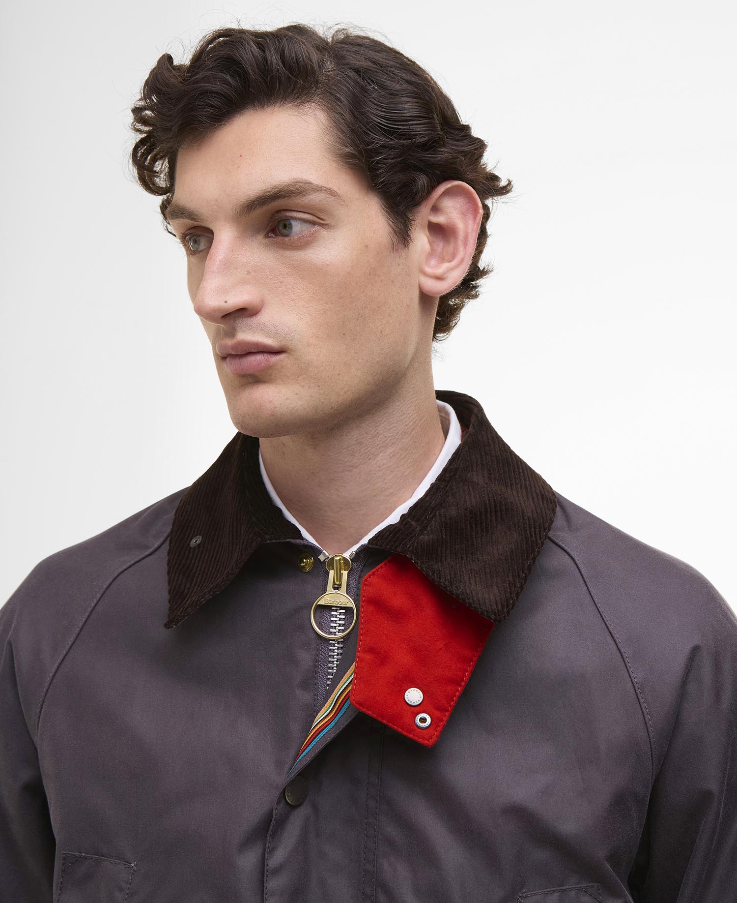 Paul Smith loves Barbour Oversized Bedale Waxed Jacket image number 7
