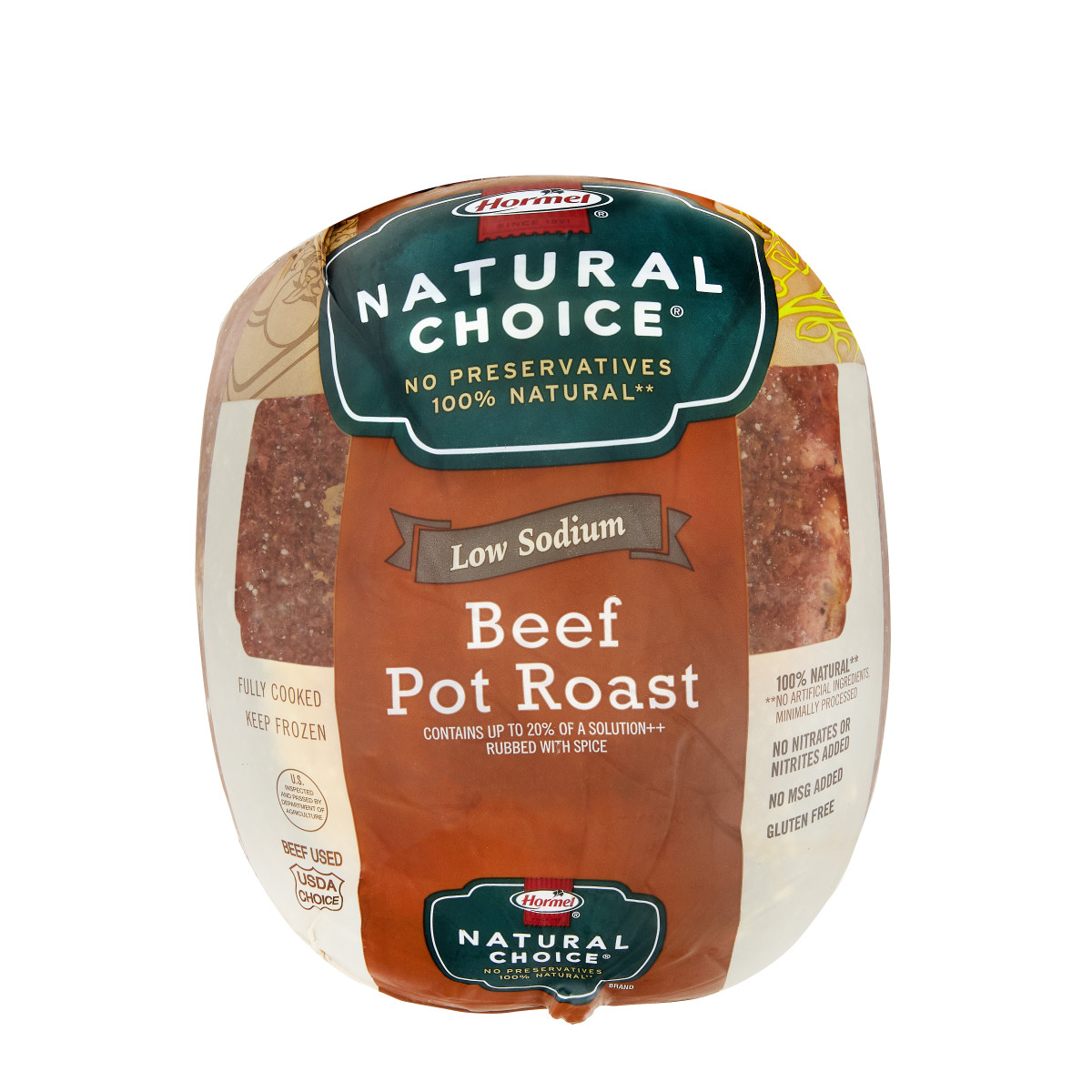 NATURAL CHOICE® LOW SODIUM BEEF POT ROAST, 2PC • Hormel Product Code ...