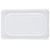 Ninth-size Super Pan V® flexible steam table pan lid in white
