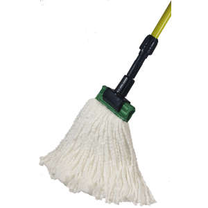 Hillyard, Pearl® Microfiber Cut-End Wet Mop Head with 5" Headband, Medium, White