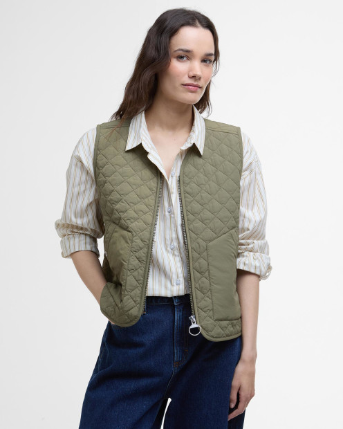 Louise Gilet Dusky Green